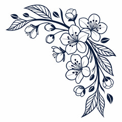 hand drawn floral ornament