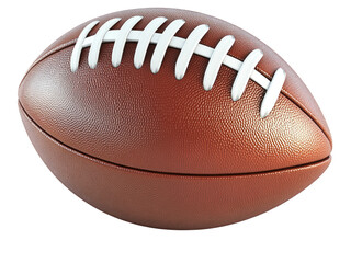American Football Closeup: Gridiron Glory, Leather Texture and Laces,  Game Day Ready