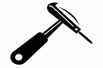 nail puller silhouette line art vector illustration