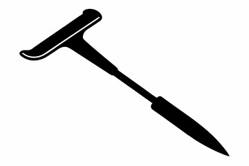 nail puller silhouette line art vector illustration
