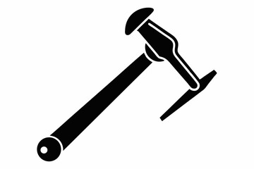 nail puller silhouette line art vector illustration