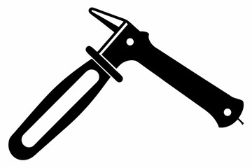 nail puller silhouette line art vector illustration