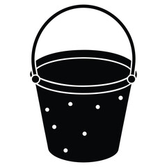 Cute Beach Bucket Vector Illustration Isolated