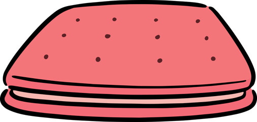 Illustration of cracker
