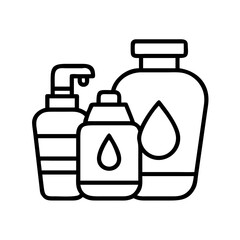 Find beauty products skincare routine bottles vector illustration for personal care items