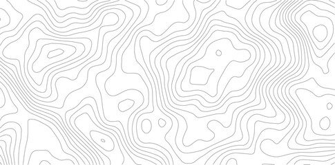 The black grey on white contours vector topography stylized height of the lines. The concept of a conditional geography scheme and the terrain path. Ultra wide. Map vector terrain Illustration. 
