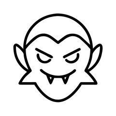 Vampire halloween vector graphic for spooky season designs and horror themed projects and icons