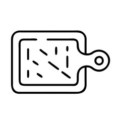 Download cutting board vector icon illustration chopping board kitchen equipment outline style design