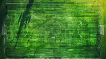 Aerial View of Soccer Field