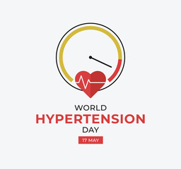 World Hypertension day creative vector design
