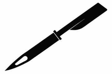 Fototapeta premium scalpel silhouette line art vector illustration