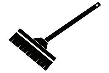 scraper silhouette line art vector illustration