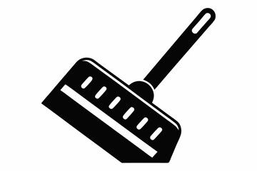 scraper silhouette line art vector illustration