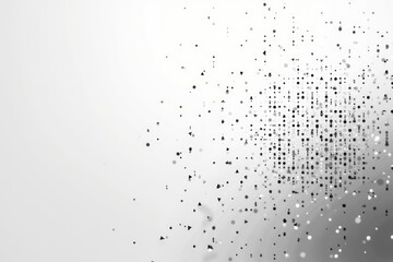 Sparse Dot Pattern with Minimalist Design and Grayscale Texture in Abstract Composition
