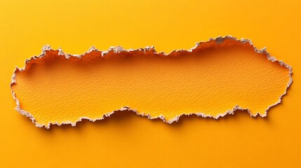 Vivid yellow torn paper creates a vibrant abstract background texture