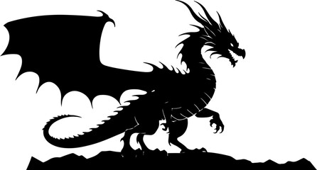 vector illustration of a dragon