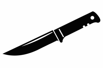 utility knife silhouette line art vector illustration