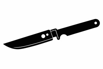 utility knife silhouette line art vector illustration