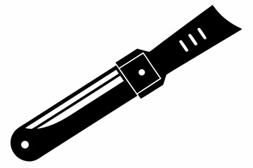 utility knife silhouette line art vector illustration