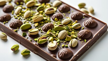 Dubai chocolate with pistachios