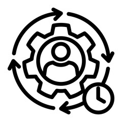 Utilization Icon Line Style for Efficiency Pack Icon Themes