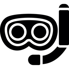 Scuba Diver Glyph Icon