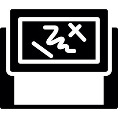 Whiteboard Glyph Icon