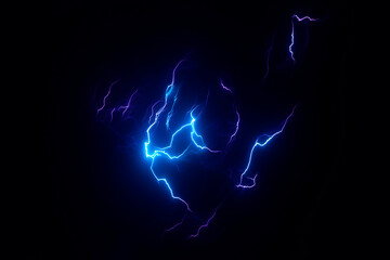 Electric Lightning bolts overlay Effects