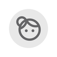 Face Four Outlined Icon