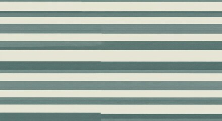 Horizontal Stripe Pattern in Green and Beige