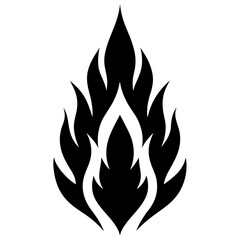 flame stitch isolated on white background 