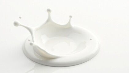 Milk splash, isolated on white Creamy texture, vibrant white background , isolated, milk, studio shot