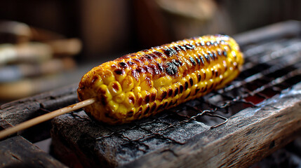 Japanese grilled corn on the cob soy glaze summer se