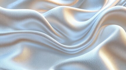 Obraz premium White silk drapes, flowing, studio, light backdrop, design