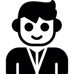 Business Suit Glyph Icon