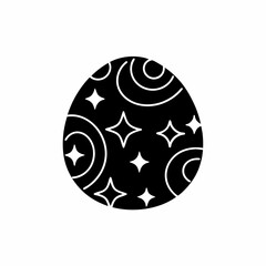 creative details Starry night sky icon Vector Illustration