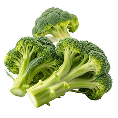 Fresh Green Broccoli Florets on Transparent Background | Broccoli PNG HD  