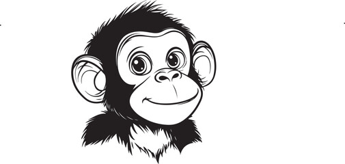 funny cartoon monkey