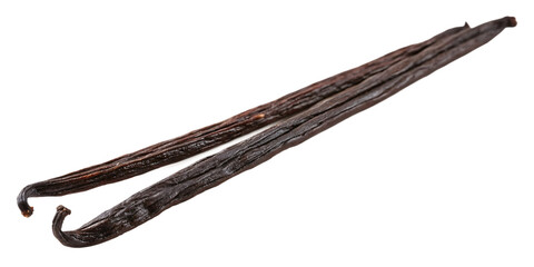vanilla bean isolated on white background, PNG