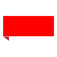 Red label, ribbon, tag svg cut file. Isolated vector illustration.