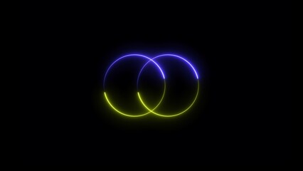 Abstract circle loading animation design.