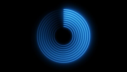 Abstract circle loading animation design.