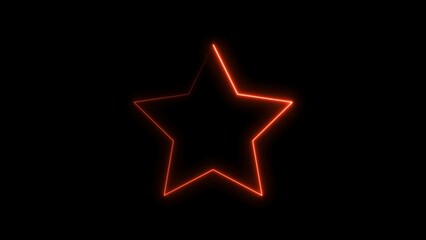 Obraz premium Five point star light illustration design.