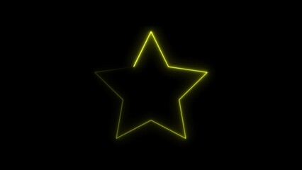 Five point star light illustration design.