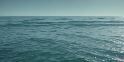 Fototapeta premium Gentle ombre of pale to deep aqua, mimicking a calm ocean's depth , aquamarine, waves