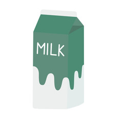 paper bottle of milk vector illustration