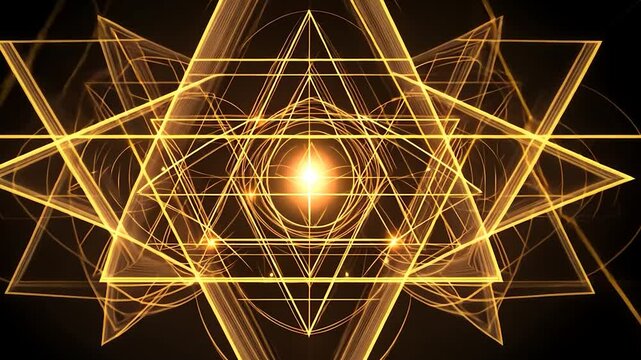 Golden Geometric Sacred Geometry Design