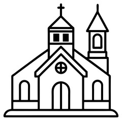 church icon vector