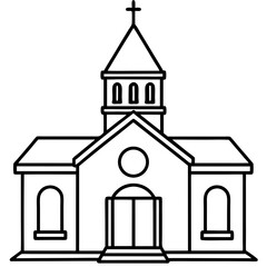 church icon vector