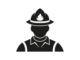 vector illustration of a firefighter icon